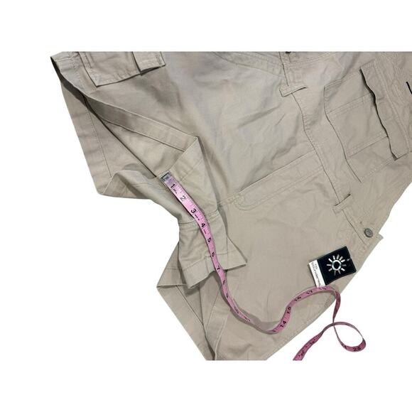 No Boundaries Canvas Beige Overall Shortalls Vintage Y2K Juniors Size XL New - Picture 6 of 6